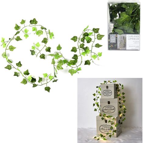 Guirlande Lumineuse - HOME DECO FACTORY - Feuilles - Vert (1/5)