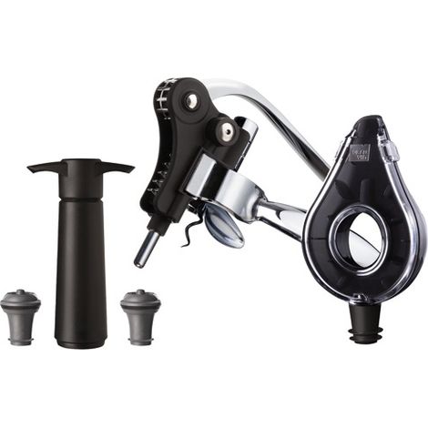 Vacuvin Weinset Air Deluxe Schwarz