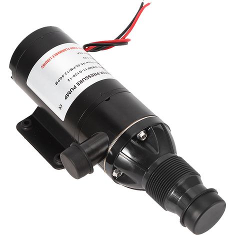 Pompe à eaux usées auto-amorçante et silencieuse 12V 45LPM/12GPM, adaptée aux navires, camping-cars, toilettes, agriculture et autres lieux. (1/5)