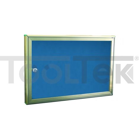BACHECA PORTA AVVISI ALLUMINIO ANODIZZATO VETRINA 55X37cm SERRATURA