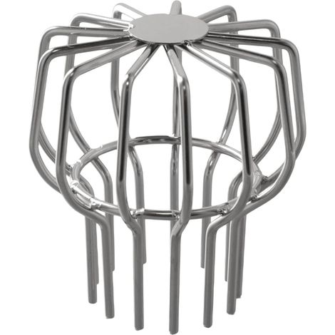 Protector de canalones expandible de acero inoxidable para detener el musgo, el barro y los grumos (75 lb). (1/4)