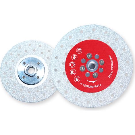 Disque Diamant 115mm Lame de Scie Double Face pour Coupe et Meulage Pierre Granit Marbre Tuile (1/4)