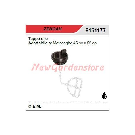 Tapón aceite ZENOAH motosierra 45 52 cc R151177
