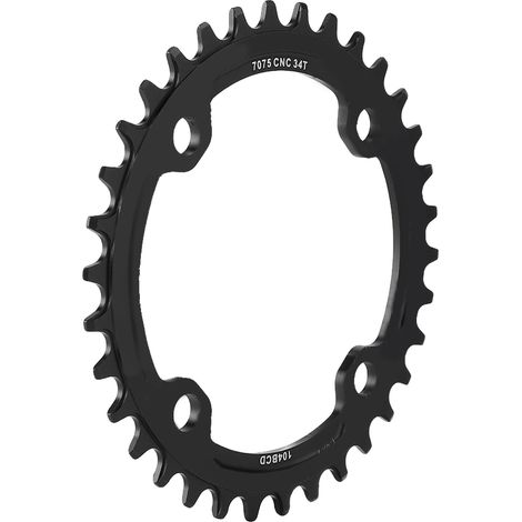 Plateau de vélo de montagne mono-manivelle en acier 32/34/36/38T BCD 104 - Pièces de rechange (Noir 34T) (1/5)