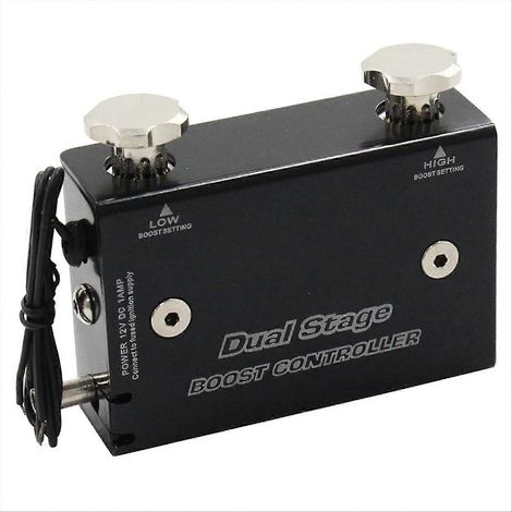 Universelles zweistufiges, einstellbares elektronisches Turbo-Boost-Controller-Kit für Pkw mit Druckeinstellschalter (1-30 PSI). (1/5)