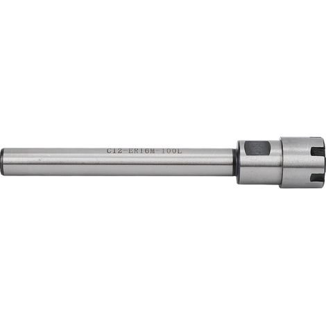 Spannhalterung für gerade Fräserverlängerung ER16M-100L, Länge 100 mm, C12 (1/5)