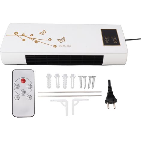 Sèche-linge mural avec chauffage électrique PTC 220V EU, radiateur à commande à distance pour chambre, élément chauffant avec séchoir intégré (1/5)