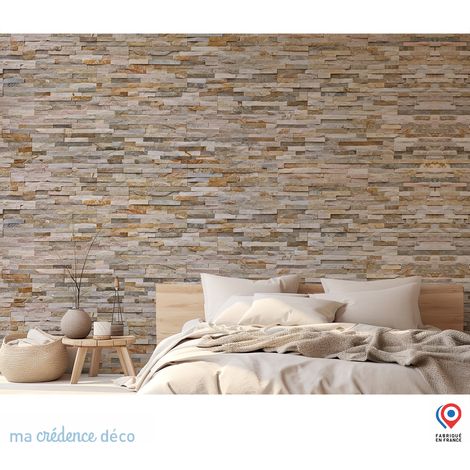 Papier peint : Mur, Pierre naturelle - Intissé - L.200 x H.280 cm - Couleurs pales (1/3)