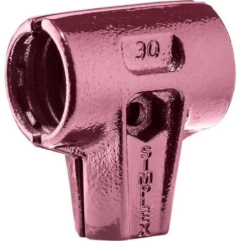 Halder SIMPLEX-Schonhammergehäuse ohne Einsätze, ohne Stiel 30G mm (1/5)