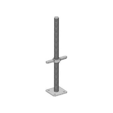Altrad – Vérin de niveau 65 cm réglable 40 cm – Accessoire pour échafaudage – Ø 34 mm – Pour chantiers humides et terrains accidentés