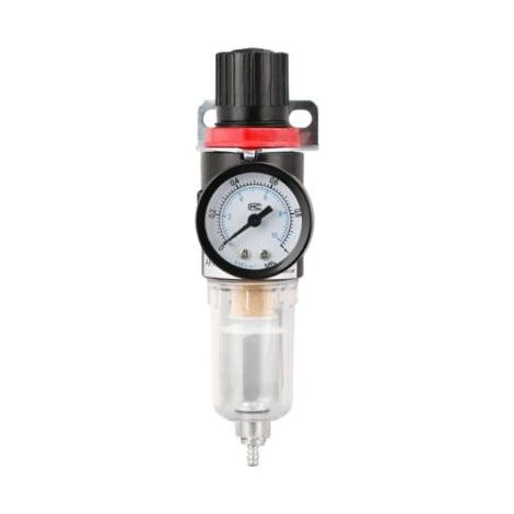 Filtre régulateur pour air comprimé,Filtre à Air Régulateur De l'humidité Pression Séparateur D'huile Piège D'humidité Compresseur L'eau Graisseur(G1/4) (1/5)