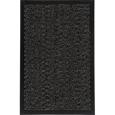 Tapis de porte gris antidérapant en polypropylène - 60 x 40 cm (1/4)