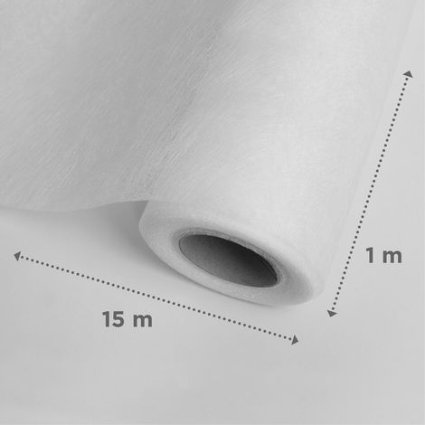 Adfors – Voile de verre FibaTape® Super PlasterVeil 1 m x 15 m – Tissu non tissé pour murs intérieurs – Réparation durable et lissage des irrégularités