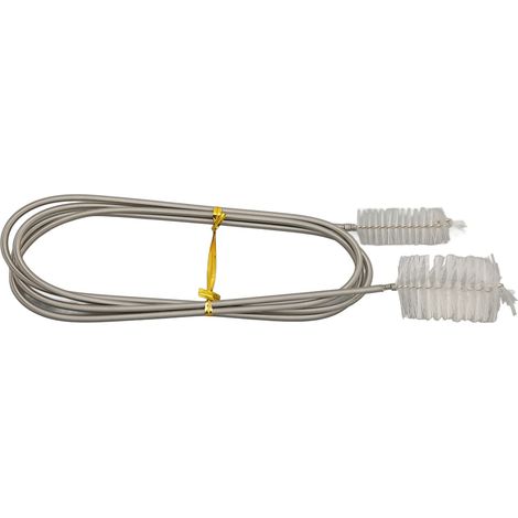 Aquarium filtre tuyau brosse pliable Flexible Double extrémité tuyau nettoyant pour Aquarium pompes tuyaux blanc (1/5)