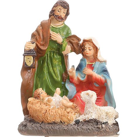 Figura de cerámica para la decoración navideña y del belén – Figura religiosa hecha a mano