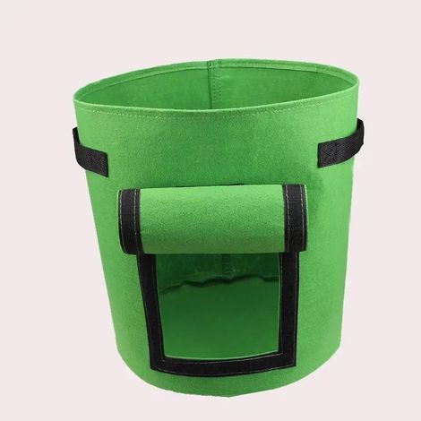 40L Sac de Plantation de Pommes de Terre, Sacs à Plantes, Lot de 4 Sac de Culture en Non Tissé Pot de Fleur Sac de Jardin avec Poignée Sangles Aération Tissu Pots, 10 Gallons (A)
