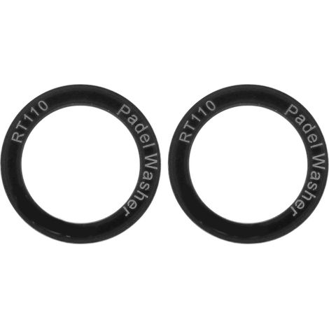 2 Pièces Rondelles de Pédale Vélo Alliage Titane Étanches Antirouille Réduction Friction Suppression Bruit pour Pédales Route Noir (1/5)