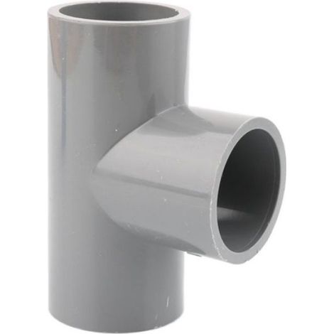 Connecteur de tuyau en PVC gris,coude droit,Joints croisés en T,adaptateur de tuyau d'eau,3 4 5 6 voies,1 pièce-Union-I.D 32mm (1/4)