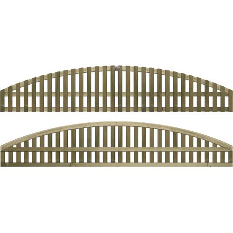 Premier 6ft x 0.5ft Florence Vertical Slatted Arch Trellis Panel