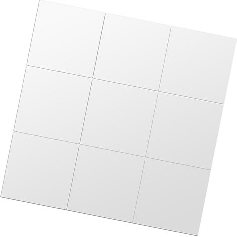 9 pièces stickers muraux miroir carrés 15 cm carreaux autocollants déco 3D pour bricolage acrylique (1/5)