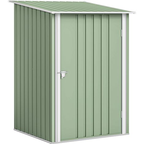 Abri de jardin porte Attrezzi en Acciaio Galvanizzato con porte, 100x104x160 cm, vert Chiaro (1/5)