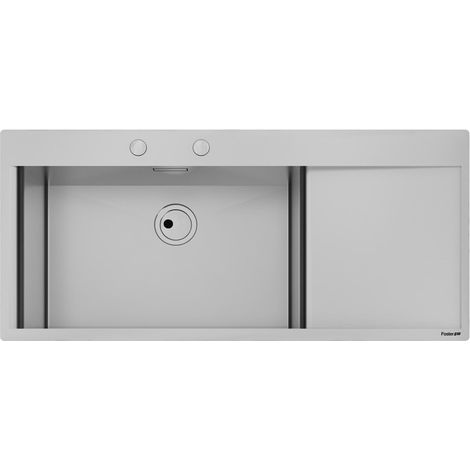 Foster New Wave 116.1V.FT Fregadero empotrado Rectangular Acero inoxidable (1/2)