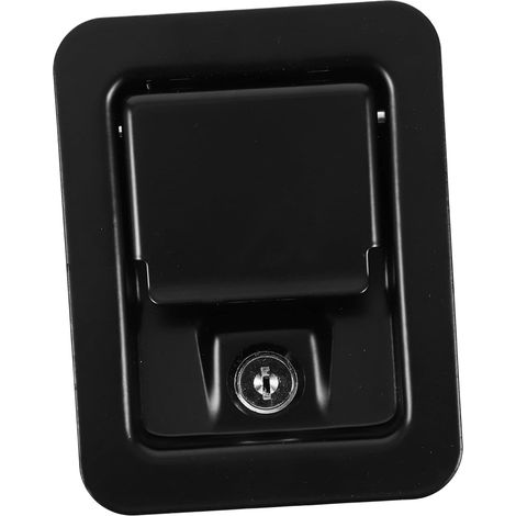 Verrou pour armoire électrique avec loquet encastré MS866, 5, noir (1/5)