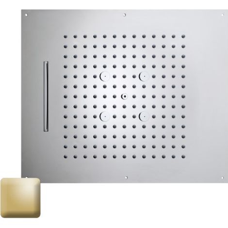 Plafond de douche 3 jets et flexible or Dream - BOSSINI H389300021 (1/2)