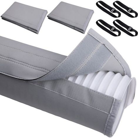 Lot de 2 Gaines isolantes, Tuyau flexible, Diamètre 5 et 5,9 pouces, Longueur 147 cm, Pour climatiseur portable (1/5)
