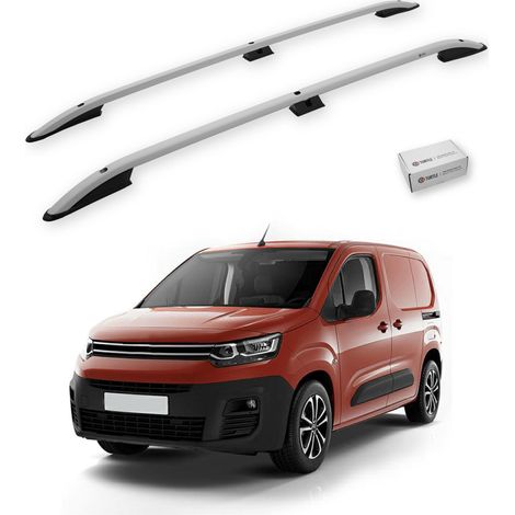 TURTLE kompatibel mit Citroen Berlingo 2019-2025 / Kurze Version Dachreling Crown Grau (1/5)