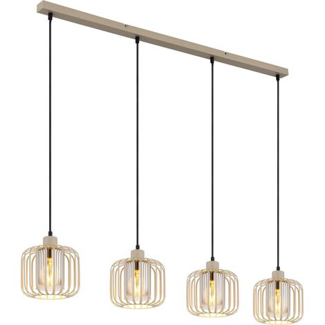 Globo - lámpara colgante - ALFRED - beige - metal - lámpara de