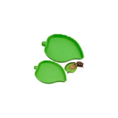 Lntyq Lot de 2 Feuilles en Forme de Nourriture en Eau Bols Reptiles Bol Alimentaire Reptiles Bol Alimentation Reptiles Bols Reptiles Bols Petits Reptiles pour Reptiles, Serpents, Tortue, lézards (1/5)