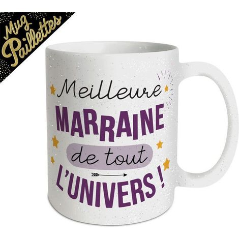 Taza - STC - Mejor Madrina de Todo el Universo - Cerámica - Blanco - Cilíndrica