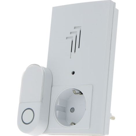 CEEZAM - Carillon sans fil set plug pass 38 mélodies 80DB 100M blanc