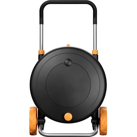 Fiskars 1071670 Comfort Waterwheel Carrello avvolgitubo 13 mm 31.5 m 1/2 pollice 1 pz. Nero, Arancione (1/5)