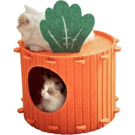 Niedlicher Haustierkorb, großes abnehmbares Katzenversteck, geräuschdämmende Hundehütte, privates Katzenhaus für Wohnungskatzen, gemütliches und komfortables Kätzchenzimmer. (1/5)