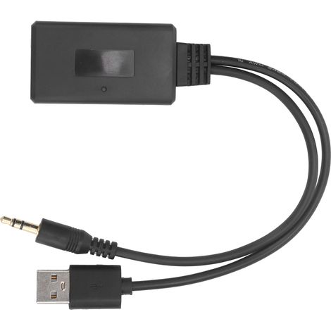 Récepteur Bluetooth 5.0 sans fil pour voiture, lecteur de musique, adaptateur audio, connecteur AUX 3,5 mm + port USB 5 V/12 V (1/5)