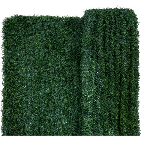 Casanoov – Haie artificielle 3m H.150cm – Taux d'occultation 85% – Traitement anti-UV30 – 90 brins réalistes en PVC (1/5)