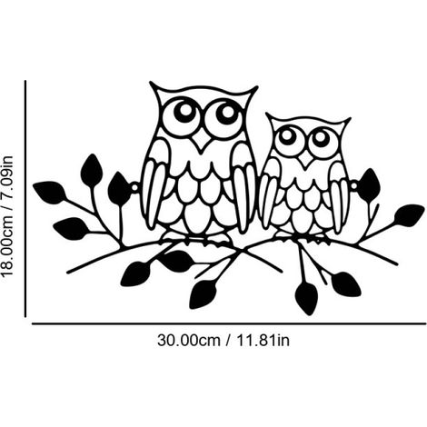 Décorations hibou en métal. Décoration murale hibou en métal pour la maison, le salon, la chambre, le jardin, la terrasse.