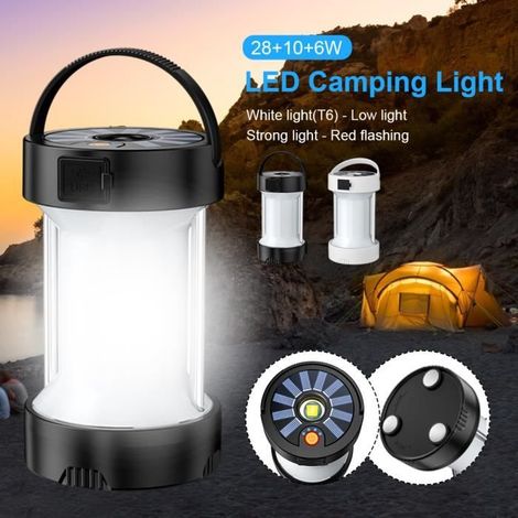 Lampe Camping Rechargeable - ALLONSCD - 28W - 4 Modes - USB & Type-C - Batterie 1800mAh (1/2)