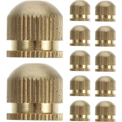 Lot de 12 cache-vis pour abat-jour - Cache-vis en laiton M5 pour plafonniers et lustres - Écrous de rechange pour suspensions et appliques murales (1/5)