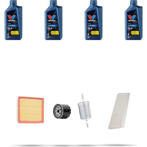Kit tagliando 4 FILTRI e 4L OLIO compatibile con Opel Tigra TwinTop 1.8 16v 92kw Dal 2004 al 2009 (1/5)