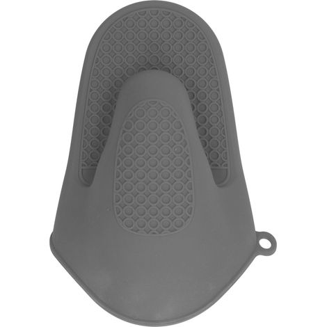 Paar Mini-Ofenhandschuhe aus dickem, hitzebeständigem Silikon, graue Küchenhandschuhe, 2 Stück (1/5)