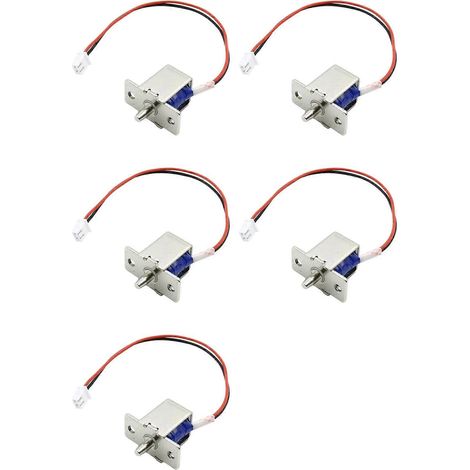 5x Mini verrou électronique compact à solénoïde électromagnétique pour porte installation dissimulée 12 V CC - 054 A (1/2)