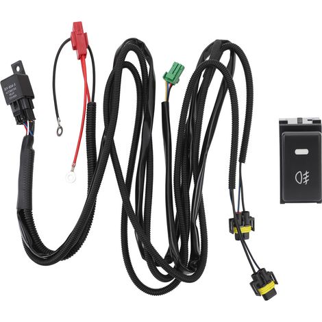 Kit de câblage pour interrupteur de feux antibrouillard avec relais 40 A pour Land Cruiser RAV4 Corolla Yaris Highlander DC12V