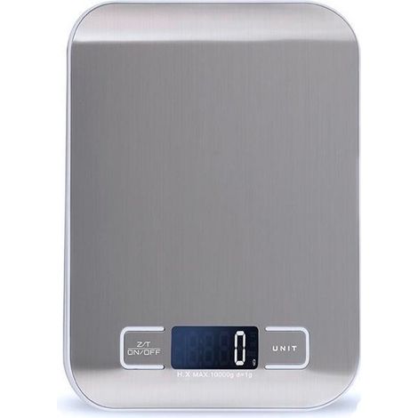 Balance de cuisine numérique - Balance alimentaire de précision 5 kg - Balance en acier inoxydable pour la cuisson-AquaForge (1/5)