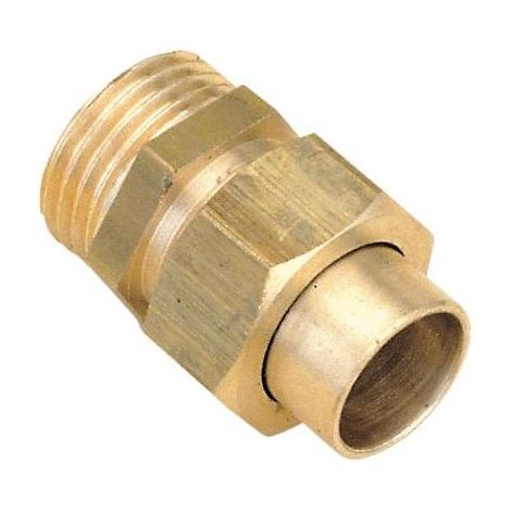 raccord union 3 pièces droit - mâle 15 x 21 - 14 à souder - sachet de 10 (1/2)