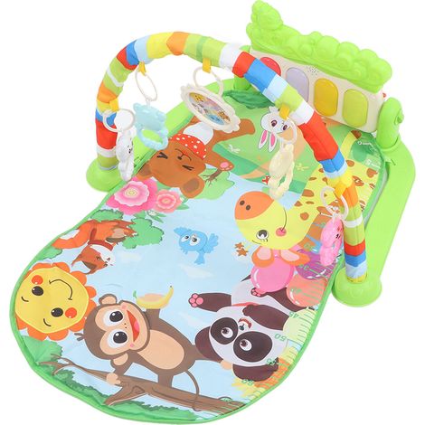 Tapis d'éveil musical amovible et doux pour la peau, idéal pour les tout-petits qui commencent à ramper. (1/5)