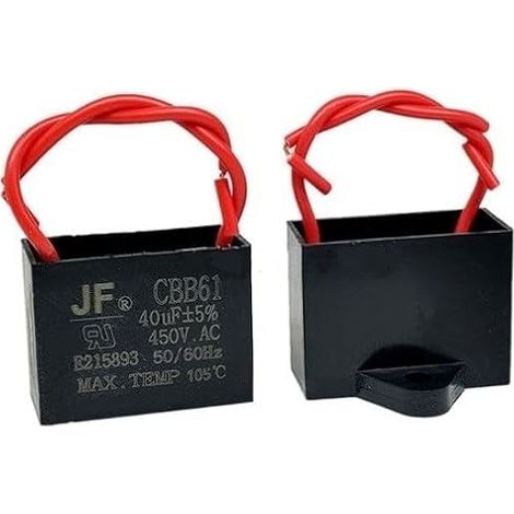 Condensatore CBB61 40µF 450V AC ±5% 25/105/21 105°C - Motore, Ventilatore da soffitto, Cappa, Pompa - 50/60Hz (1/3)