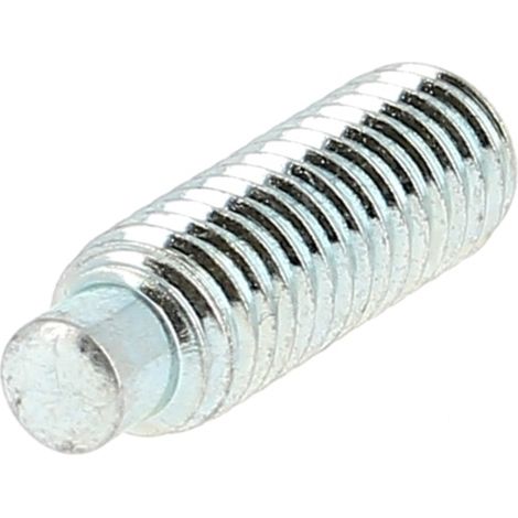 STHC Téton M6X12 Acier 45H Zingué Blanc DIN 915